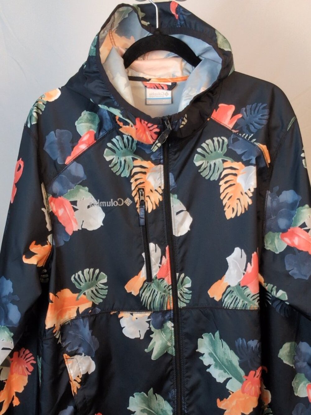 Columbia Floral Pattern Windbreaker